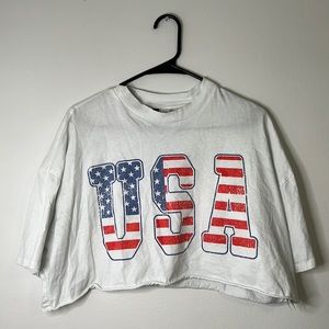 USA cropped top